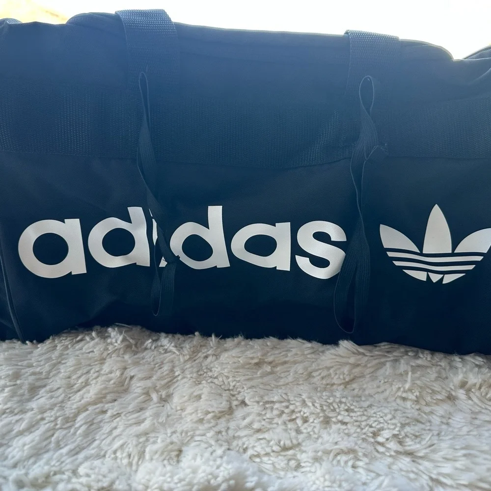 adidas Originals Black Santiago 2.0 Duffel Bag #CL5436